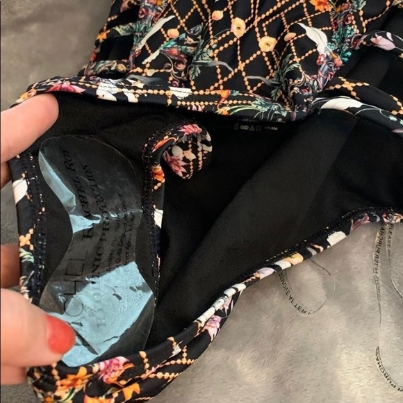 SOLD. NWT One Piece Halter Swimsuit in Baroque - Picture 4 of 8